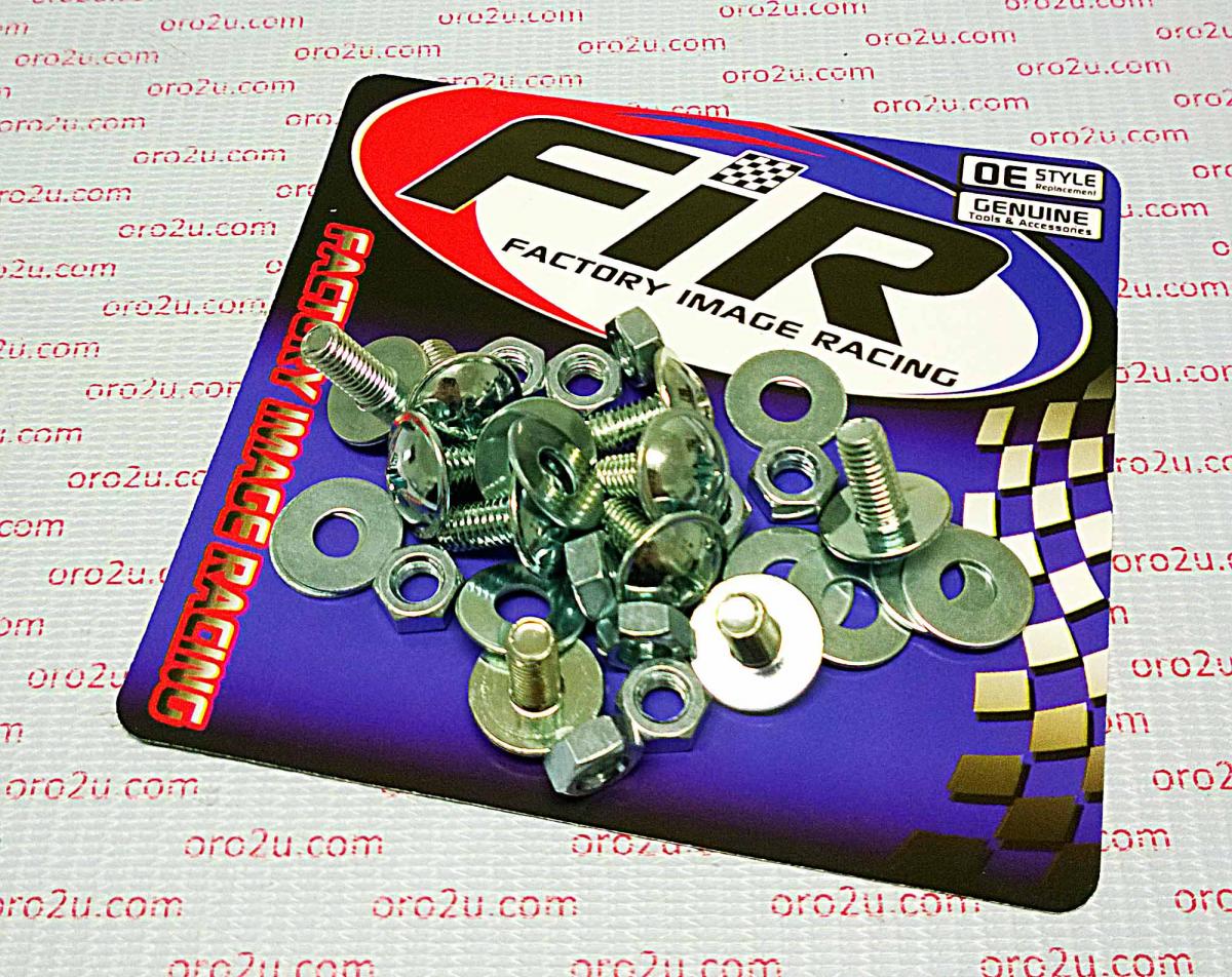 M6 x 13mm Dome Head Chrome Bolt, Nut & Washer Set - Pack Of 10 - 30pcs Kit thumbnail 3