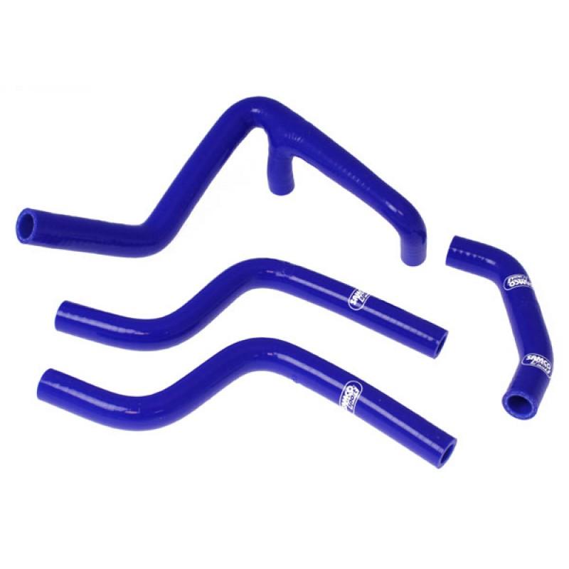 COOLANT HOSE 4 PIECE KIT BLUE 00-07 HUSQVARNA 250 360 CR WR SAMCO SPORT HUS-3-BU image 1