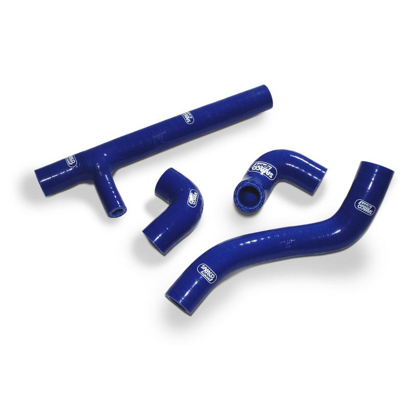 COOLANT HOSE 4 PIECE KIT BLUE 17-19 KTM HUSQ 250 350 FE EXC-F OEM DESIGN SAMCO KTM-90-BU image 1