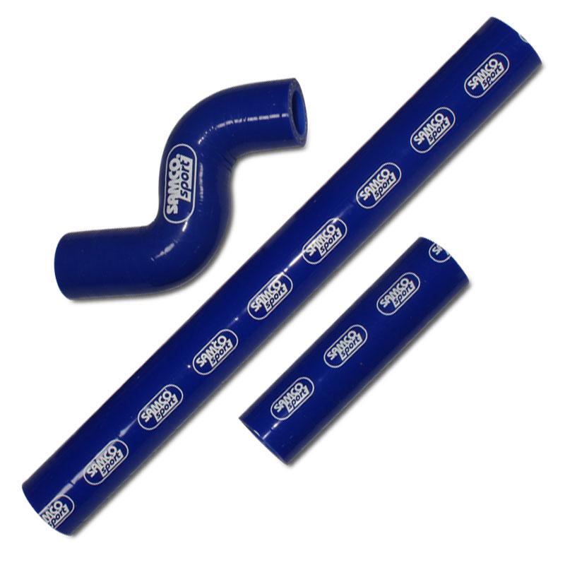 COOLANT HOSE 3 PIECE KIT BLUE 18-19 KTM HUSQ 250 300 EXC TPI THERMO BYPASS SAMCO KTM-99-BU image 1
