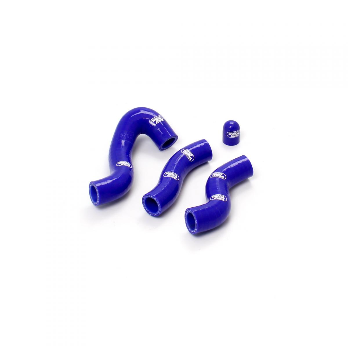 COOLANT HOSE 3 PIECE KIT BLUE 12-16 HUSQ KTM 450 500 THERMOSTAT BYPASS SAMCO KTM-47-BU image 1