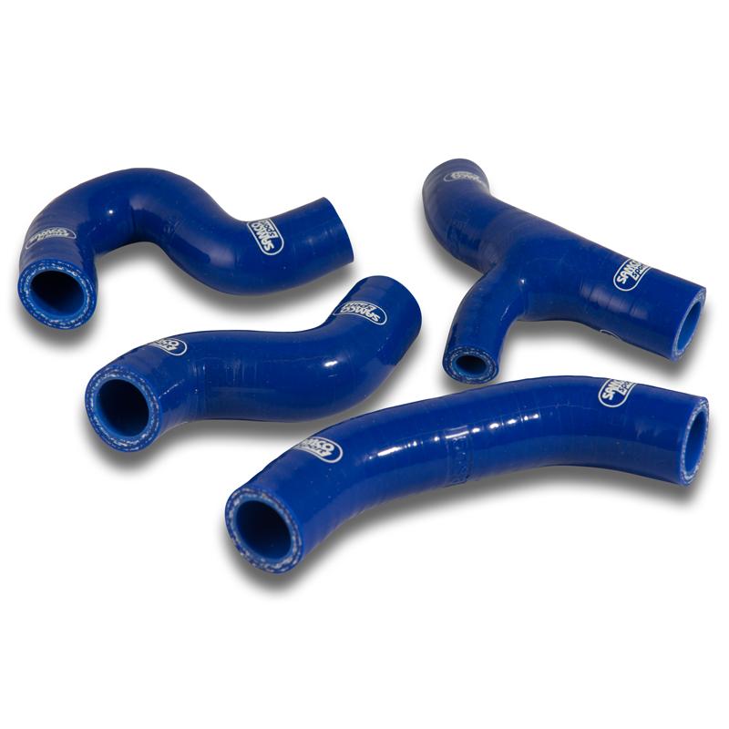 COOLANT HOSE 4 PIECE KIT BLUE 17-19 HUSQVARNA KTM 450 500 501 SAMCO SPORT KTM-91-BU image 1