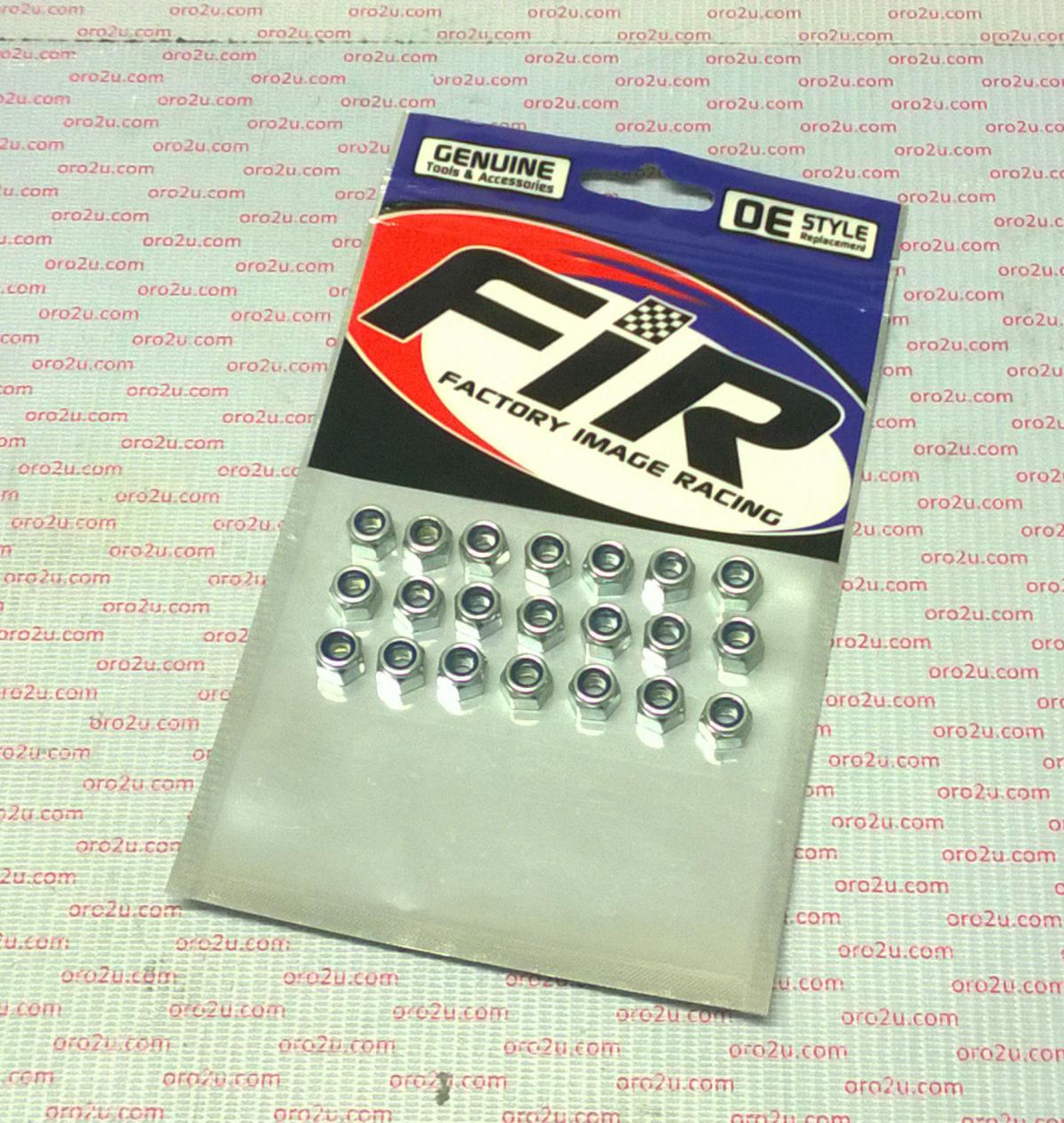 NYLOCK M6 NUT PACK/20, REGULAR 8X10mm / M6x1.00mm thumbnail 2