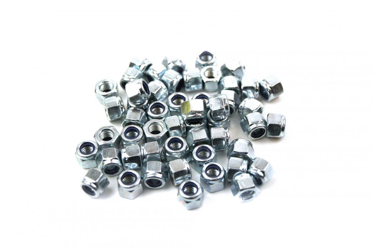 NYLOCK M6 NUT PACK/50, REGULAR8X10mm