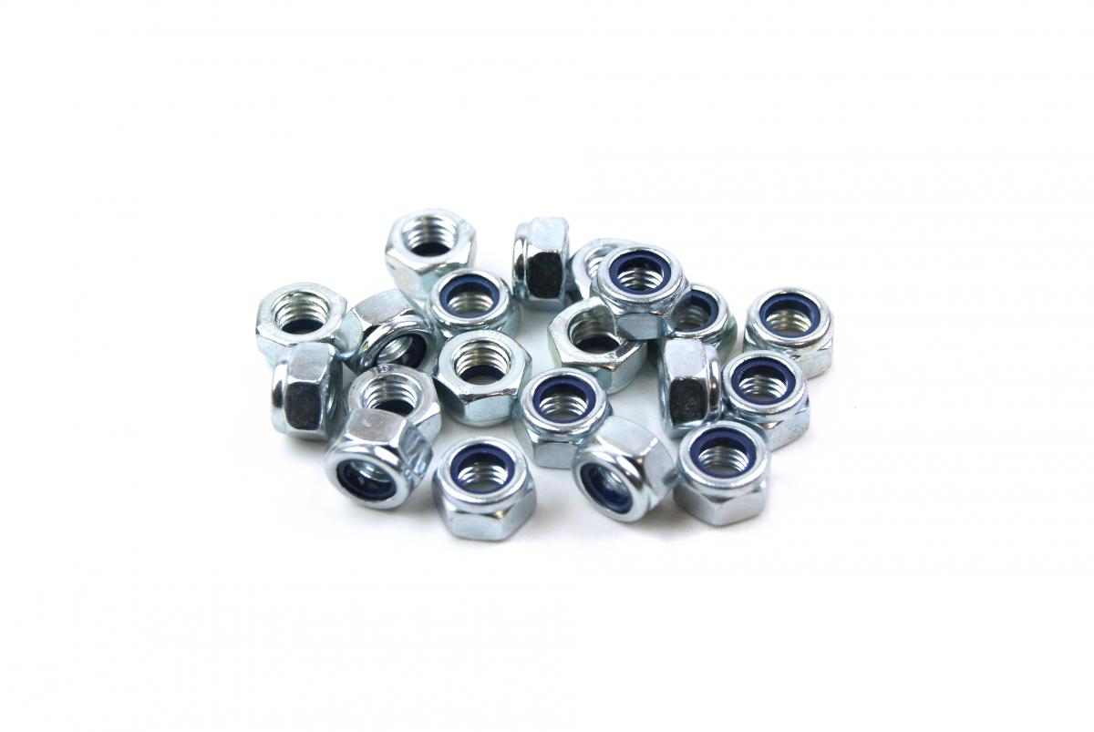 NYLOCK M8 NUT PACK/20, SLIM8X13mm image 1
