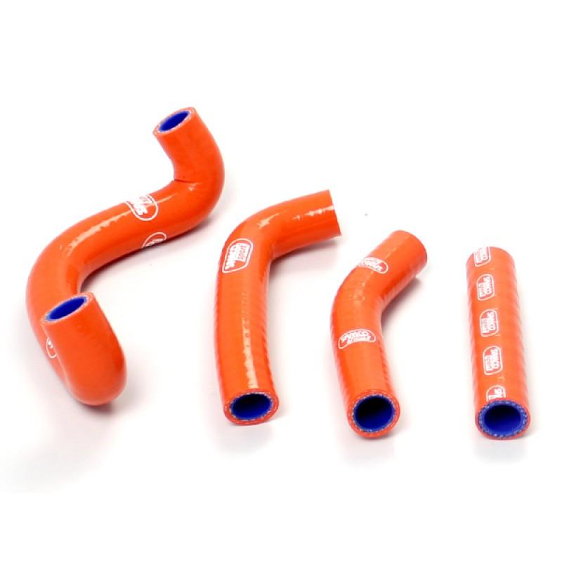 COOLANT HOSE 4 PIECE KIT ORANGE 09-11 KTM 50 SX SAMCO SPORT KTM-30-OR image 1