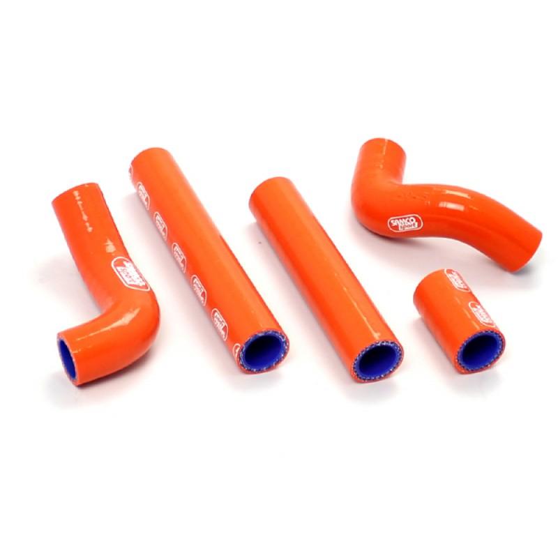 COOLANT HOSE 5 PIECE KIT ORANGE 12-16 KTM HUSQVARNA 250 300 SAMCO SPORT KTM-54-OR