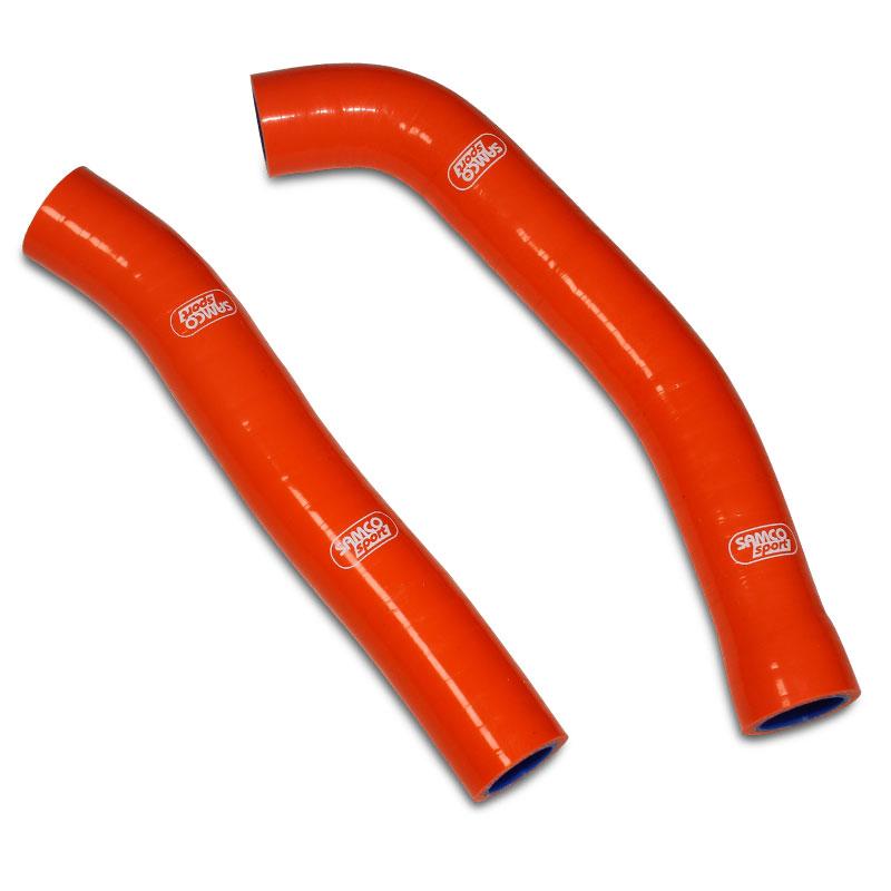 COOLANT HOSE 2 PIECE KIT ORANGE 18-20 KTM 250 FREERIDE SAMCO SPORT KTM-100-OR image 1