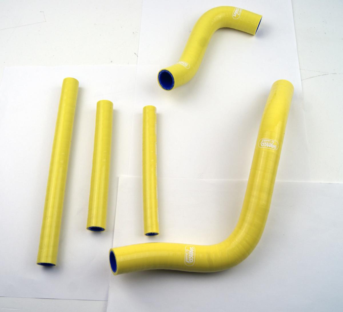 COOLANT HOSE 5 PIECE KIT YELLOW 96-00 SUZUKI RM 250 SAMCO SPORT SUZ-57-YE image 1