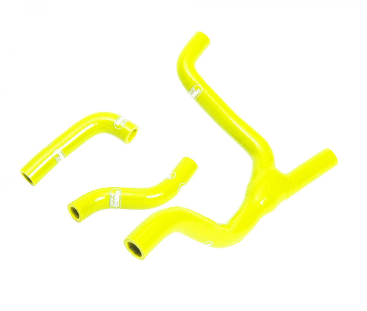 COOLANT HOSE 3 PIECE KIT YELLOW 07-09 SUZUKI 250 RM Z SAMCO SPORT SUZ-21-YE image 1