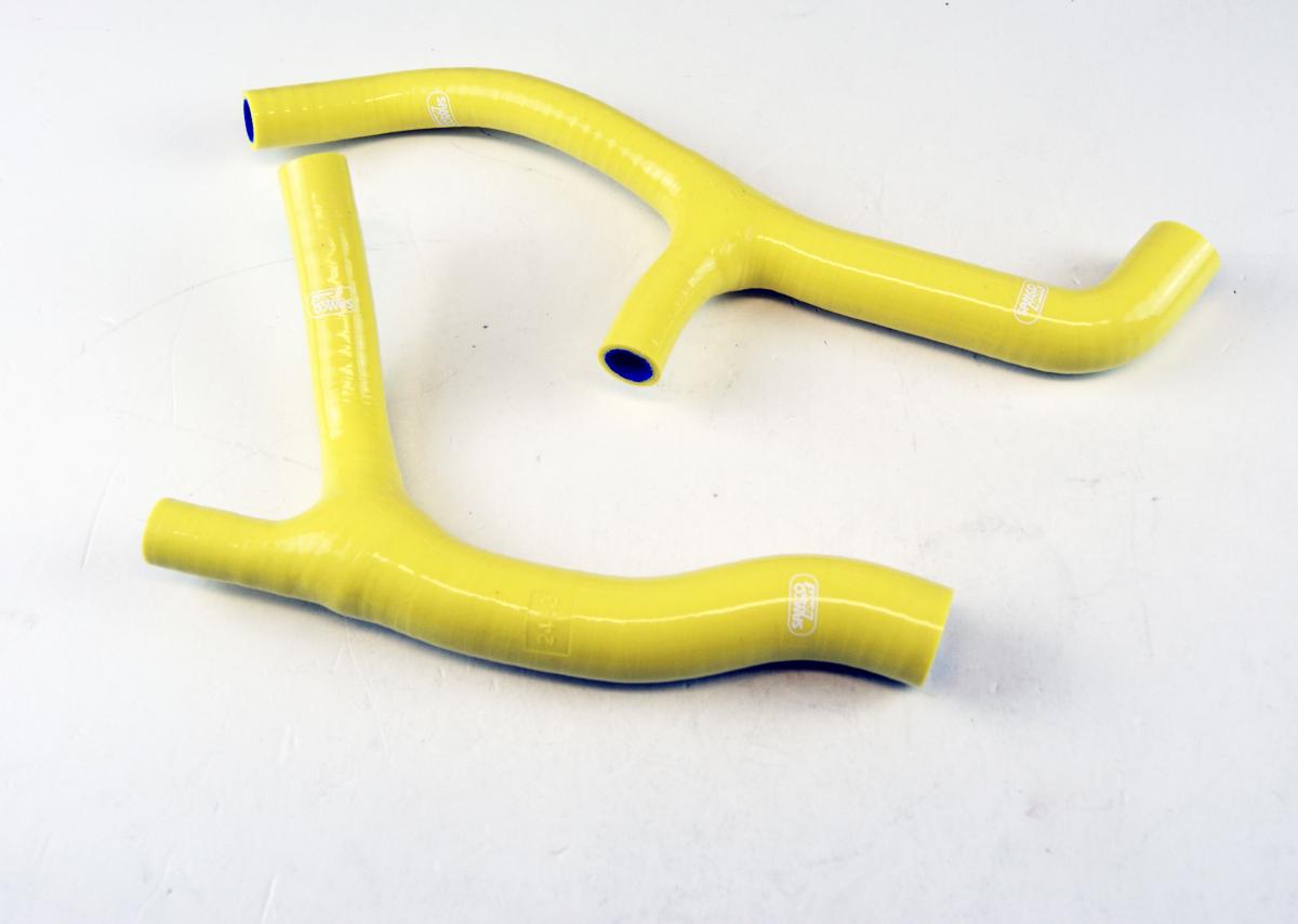 COOLANT HOSE 2 PIECE KIT YELLOW 00-02 SUZUKI 400 DR Z E SAMCO SPORT SUZ-26-YE image 1