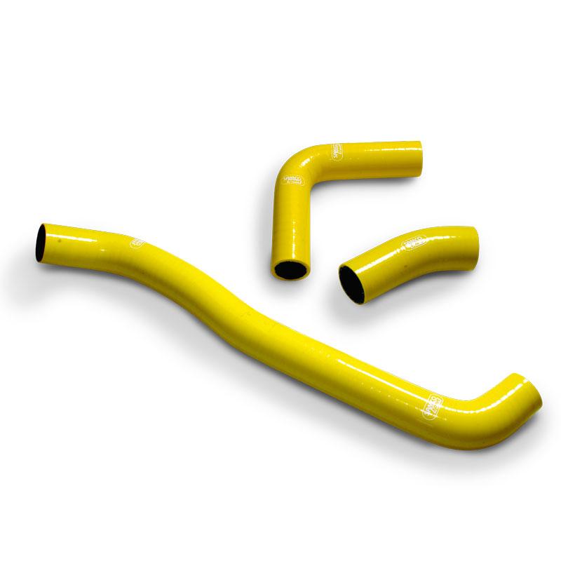 COOLANT HOSE 3 PIECE KIT YELLOW 00-16 SUZUKI 400 DR Z S SM SAMCO SPORT SUZ-25-YE image 1