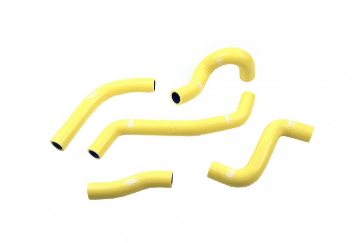 COOLANT HOSE 5 PIECE KIT YELLOW 15-17 SUZUKI 450 RM Z OEM DESIGN SAMCO SPORT SUZ-54-YE image 1