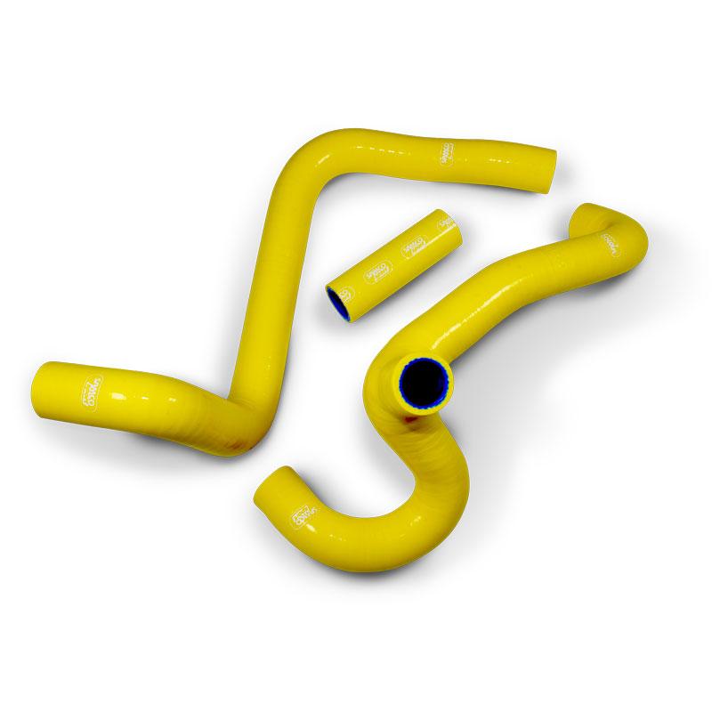 COOLANT HOSE 3 PIECE KIT YELLOW 18-26 SUZUKI 450 RM Z 'Y' RACE DESIGN SAMCO SUZ-62-YE image 1