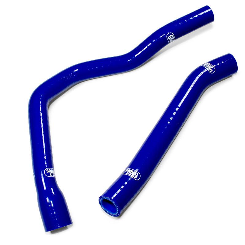 COOLANT HOSE 2 PIECE KIT BLUE 19-26 YAMAHA 85 YZ SAMCO SPORT YAM-90-BU image 1