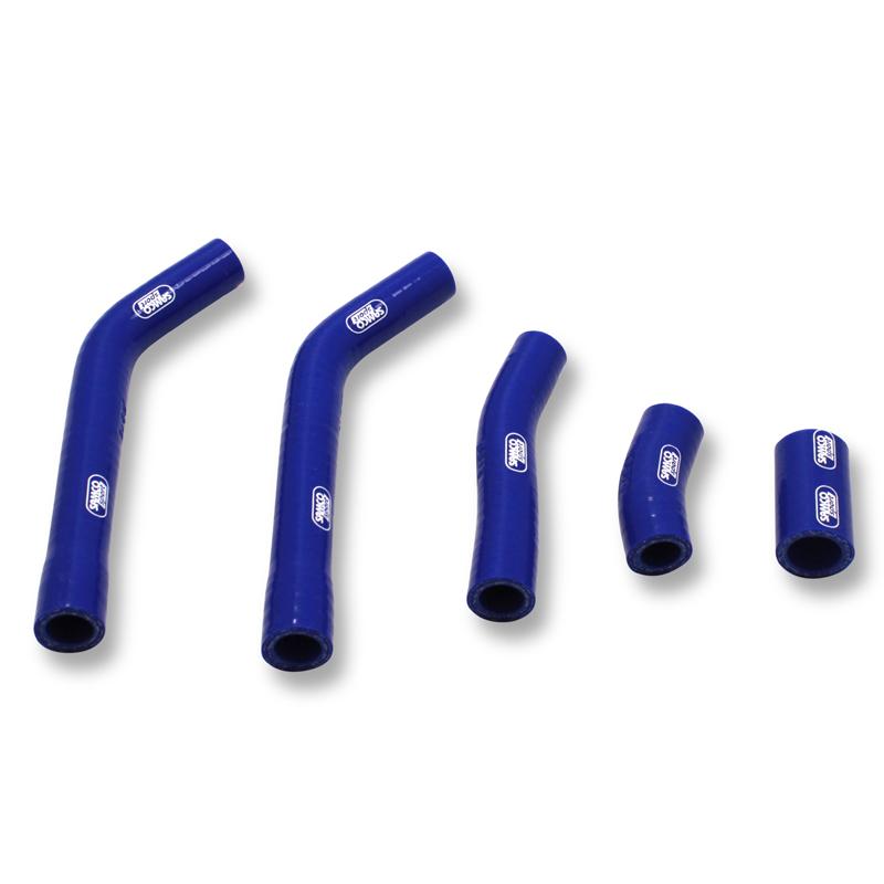COOLANT HOSE 5 PIECE KIT BLUE 89-92 YAMAHA 125 YZ SAMCO SPORT YAM-74-BU image 1