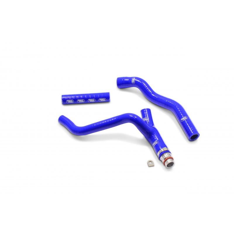 COOLANT HOSE 3 PIECE KIT BLUE 16-18 YAMAHA 450 WR 450 F YZ 450 FX SAMCO SPORT YAM-80-BU image 1