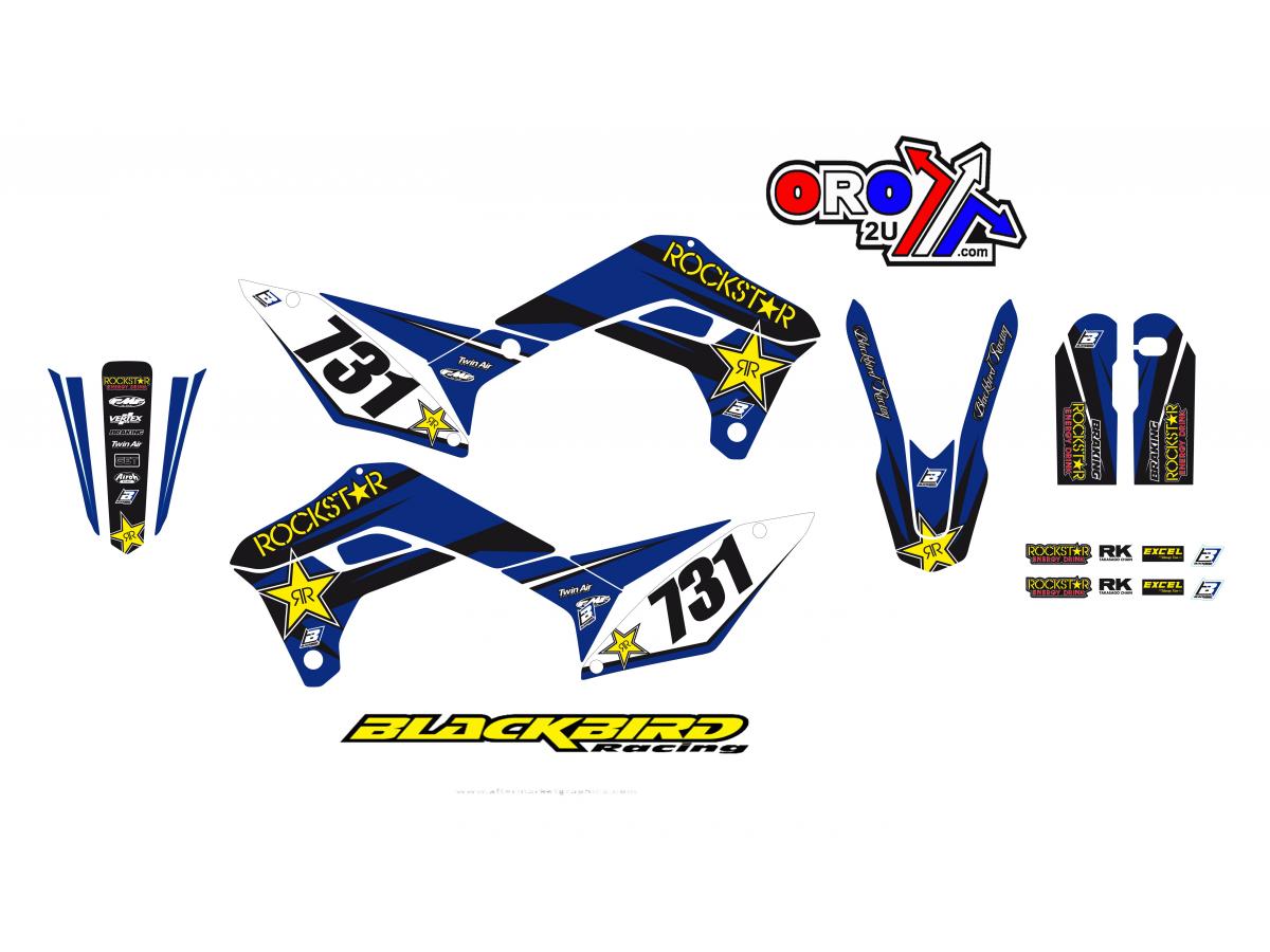 17-22 SHERCO ROCKSTAR GRAPHICS, BLACKBIRD 2E01L DECAL KIT thumbnail 2