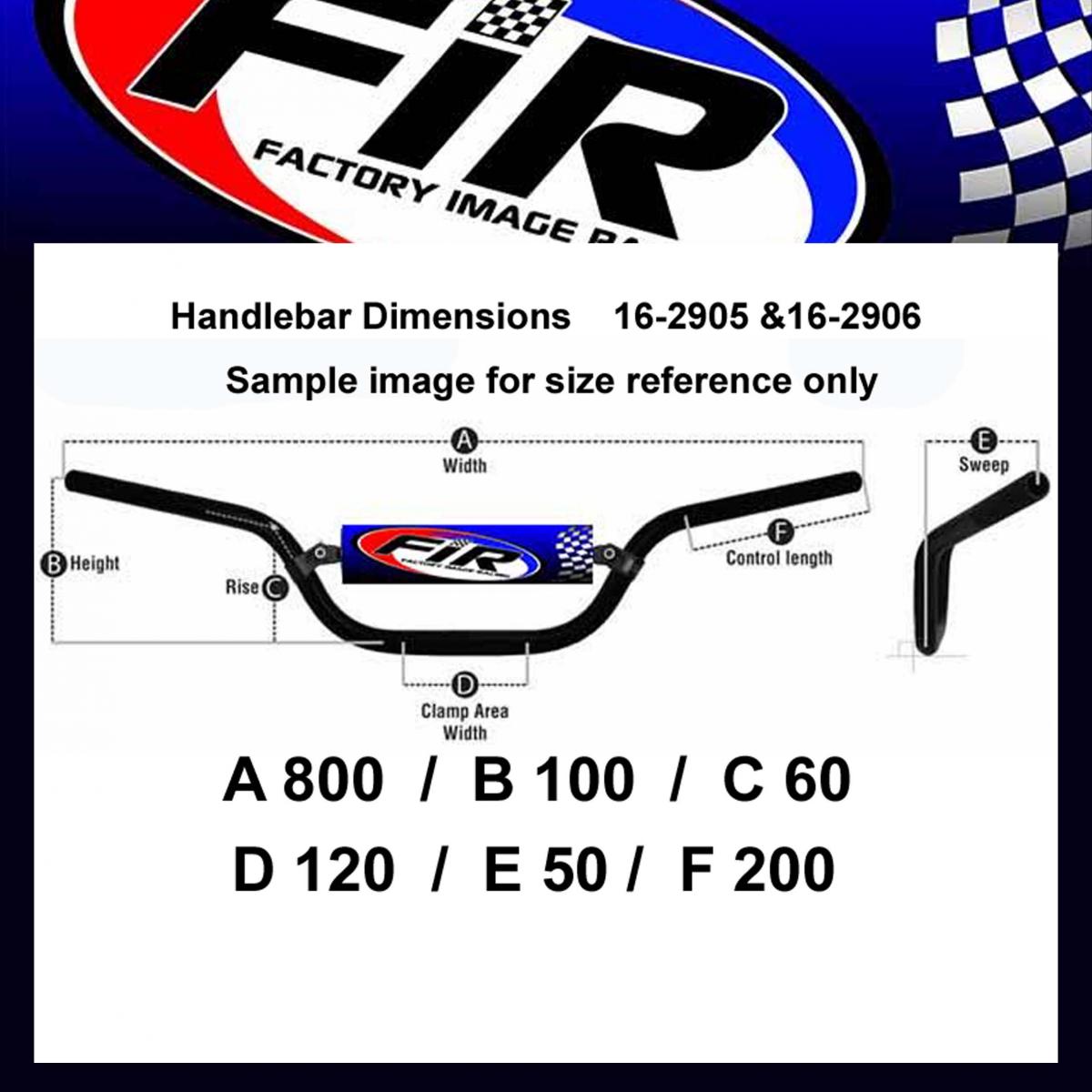 ENDURO HANDLEBAR 28mm / 1''1/8, BLACK / SUIT 75-0706 HANDGUARD RTECH thumbnail 4