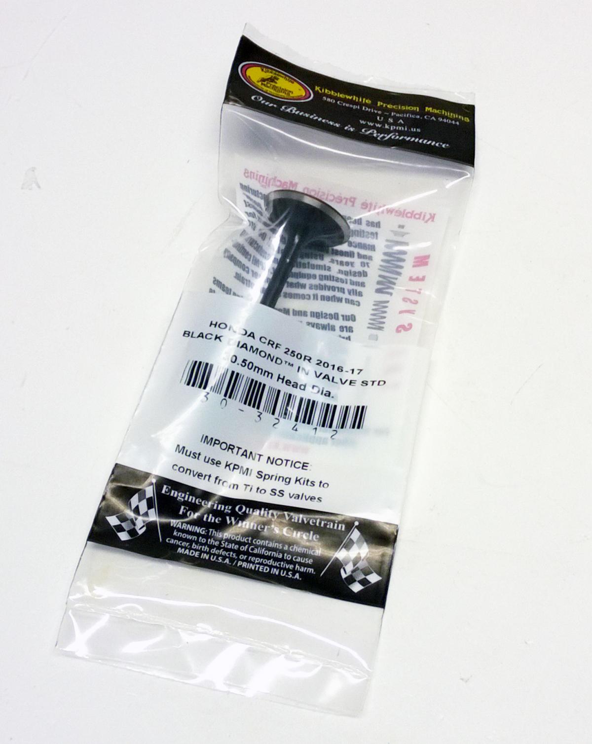 VALVE INTAKE CRF250R 16-17, KIBBLEWHITE 30-32412, 14711-KRN-A40, HONDA MX thumbnail 2