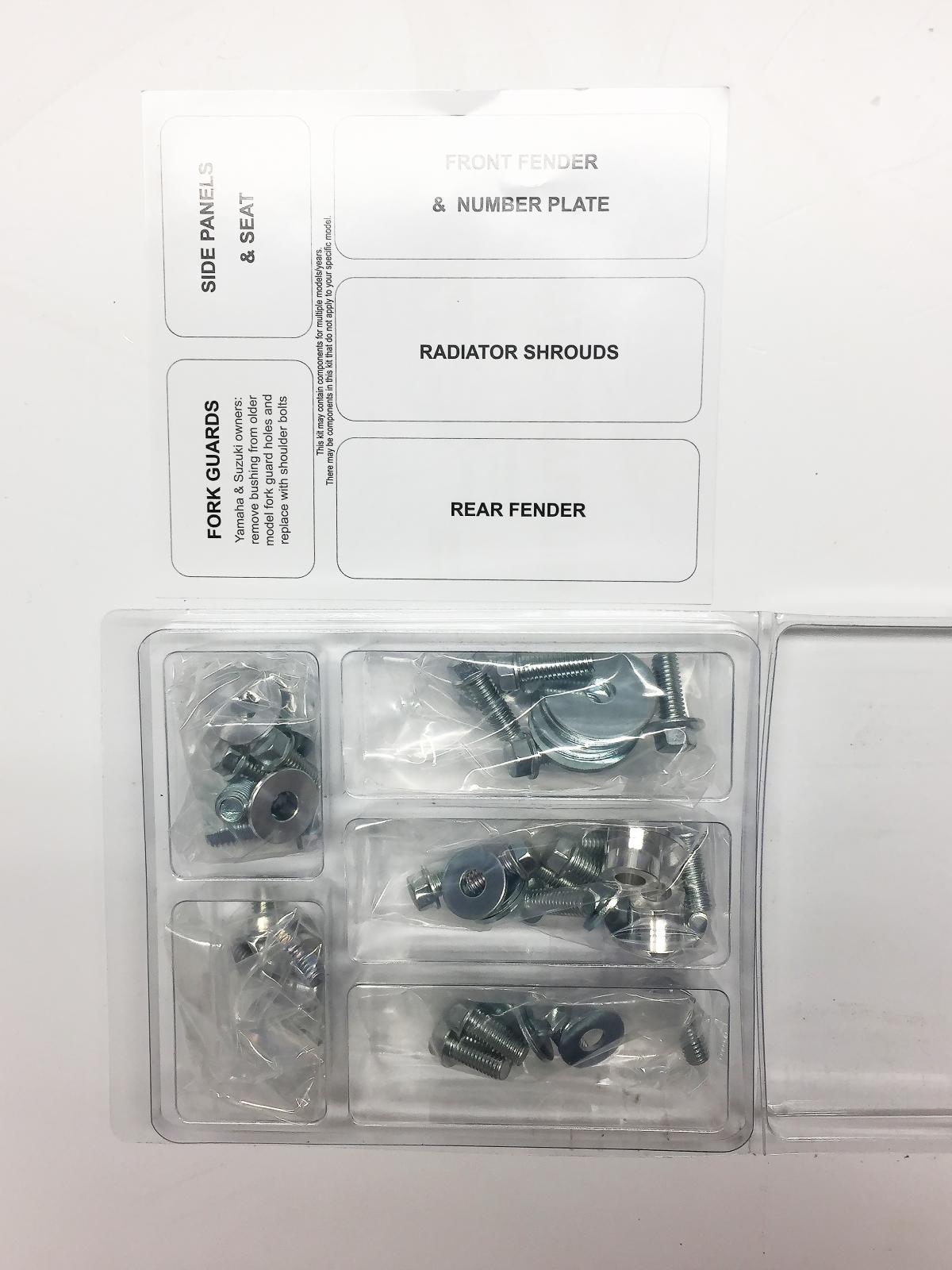 PLASTIC BOLT KIT CR 125/250/500 85-90, BOLT HARDWARE HON-8590101 thumbnail 2