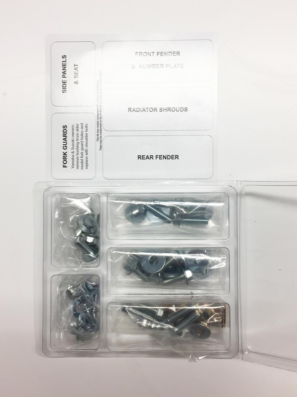PLASTIC BOLT KIT YZ 125/250 96-01, BOLT HARDWARE YAM-9601104 thumbnail 2