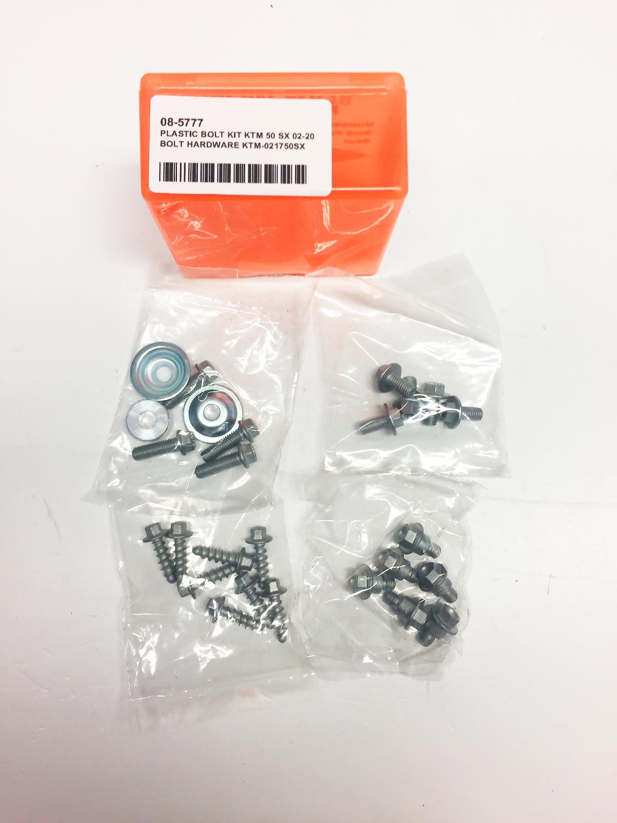 PLASTIC BOLT KIT KTM 50 SX 02-20, BOLT HARDWARE KTM-021750SX thumbnail 2