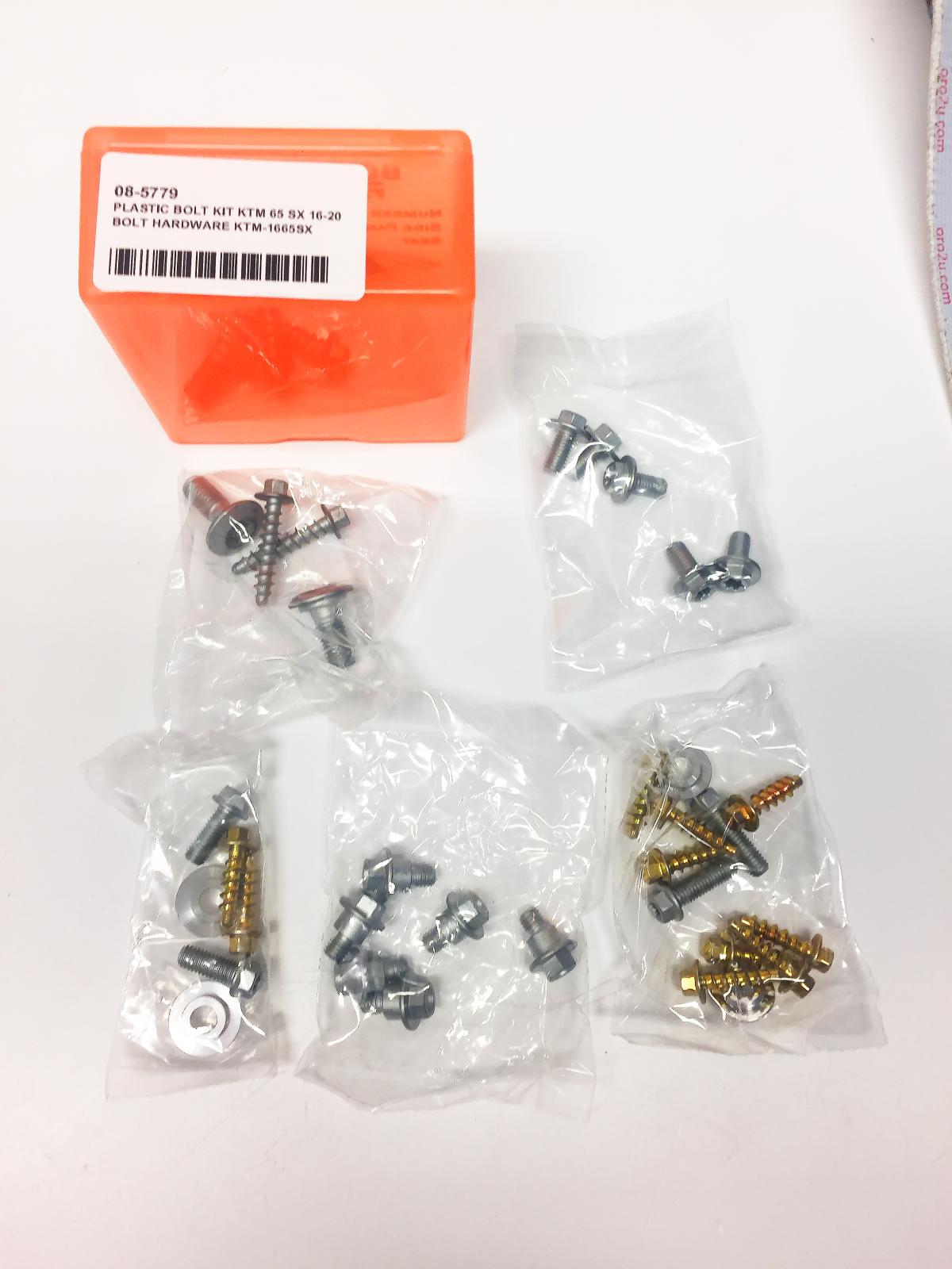 PLASTIC BOLT KIT KTM 65 SX 16-20, BOLT HARDWARE KTM-1665SX thumbnail 2