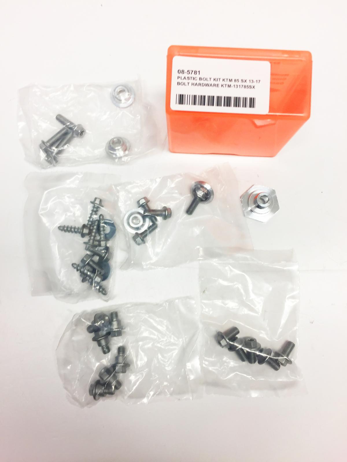 PLASTIC BOLT KIT KTM 85 SX 13-17, BOLT HARDWARE KTM-131785SX thumbnail 2
