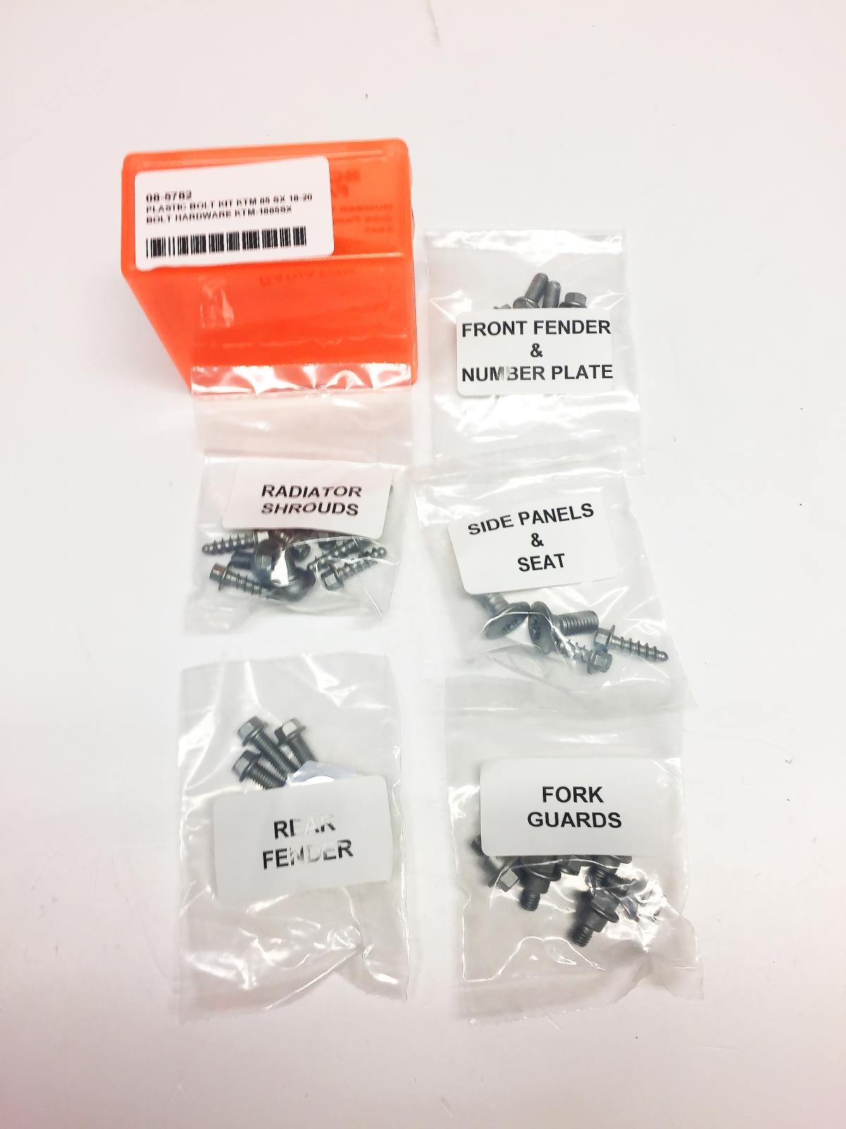 PLASTIC BOLT KIT KTM 85 SX 18-20, BOLT HARDWARE KTM-1885SX thumbnail 2