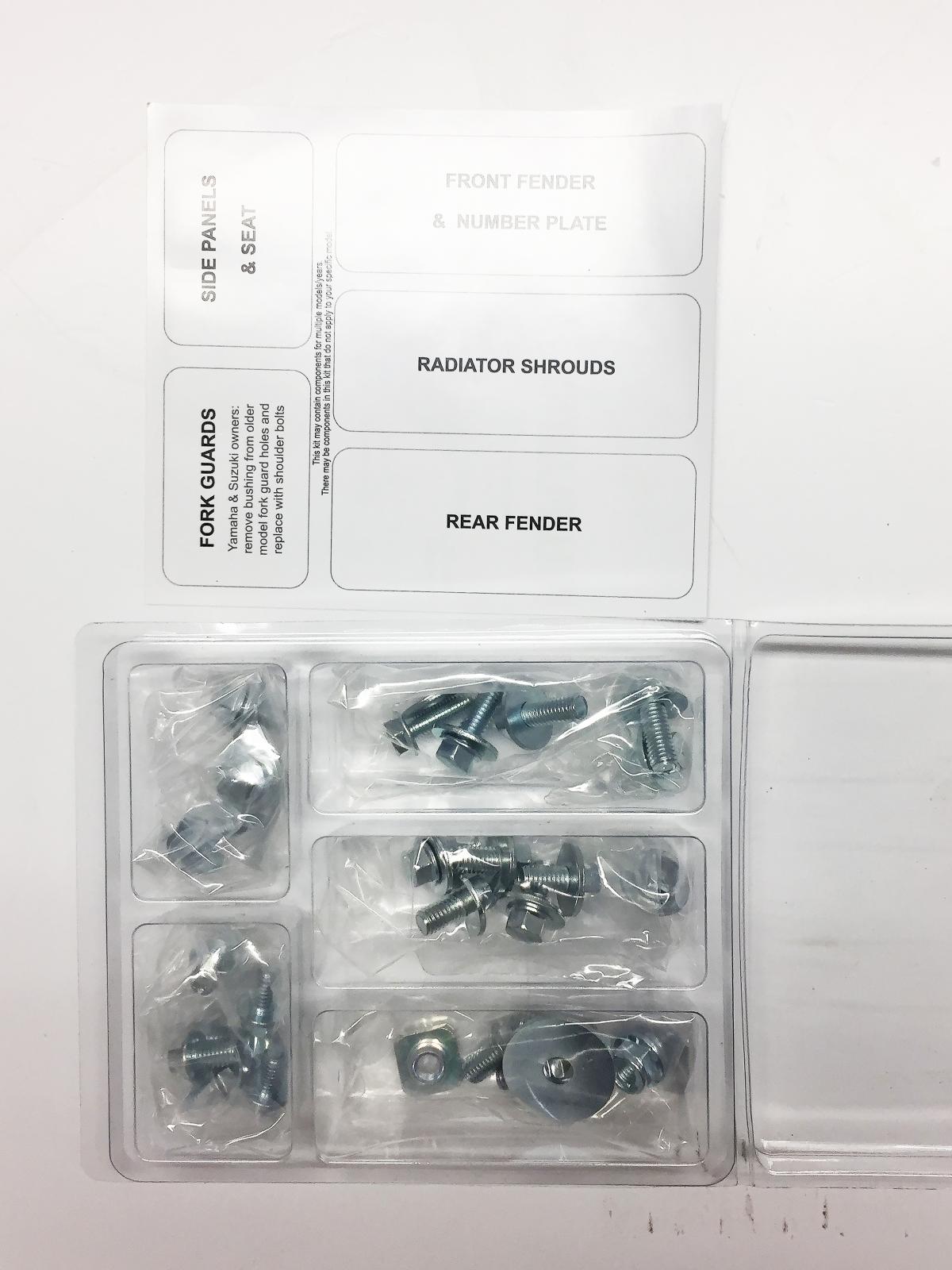 PLASTIC BOLT KIT RM 125/250 93-95, BOLT HARDWARE SUZ-9395103, BM9395103 thumbnail 2