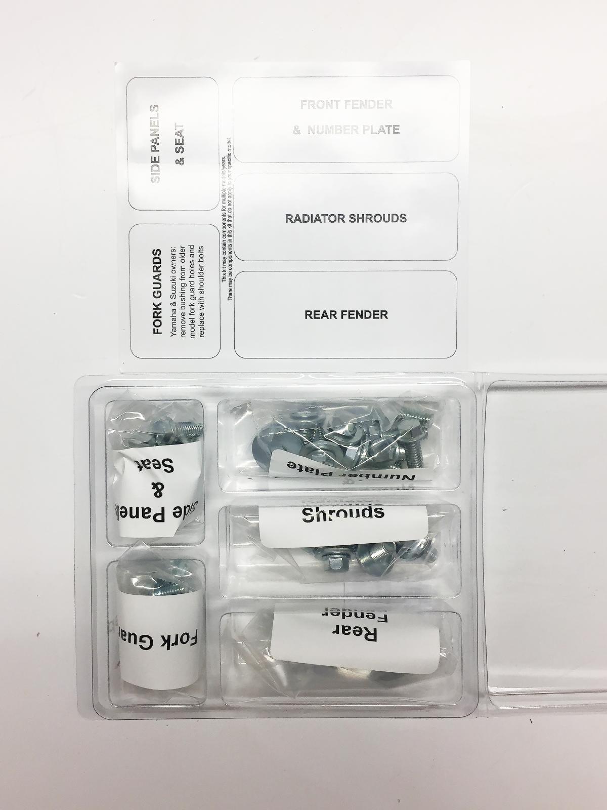 PLASTIC BOLT KIT RM 125/250 96-00, BOLT HARDWARE SUZ-9600104 thumbnail 2