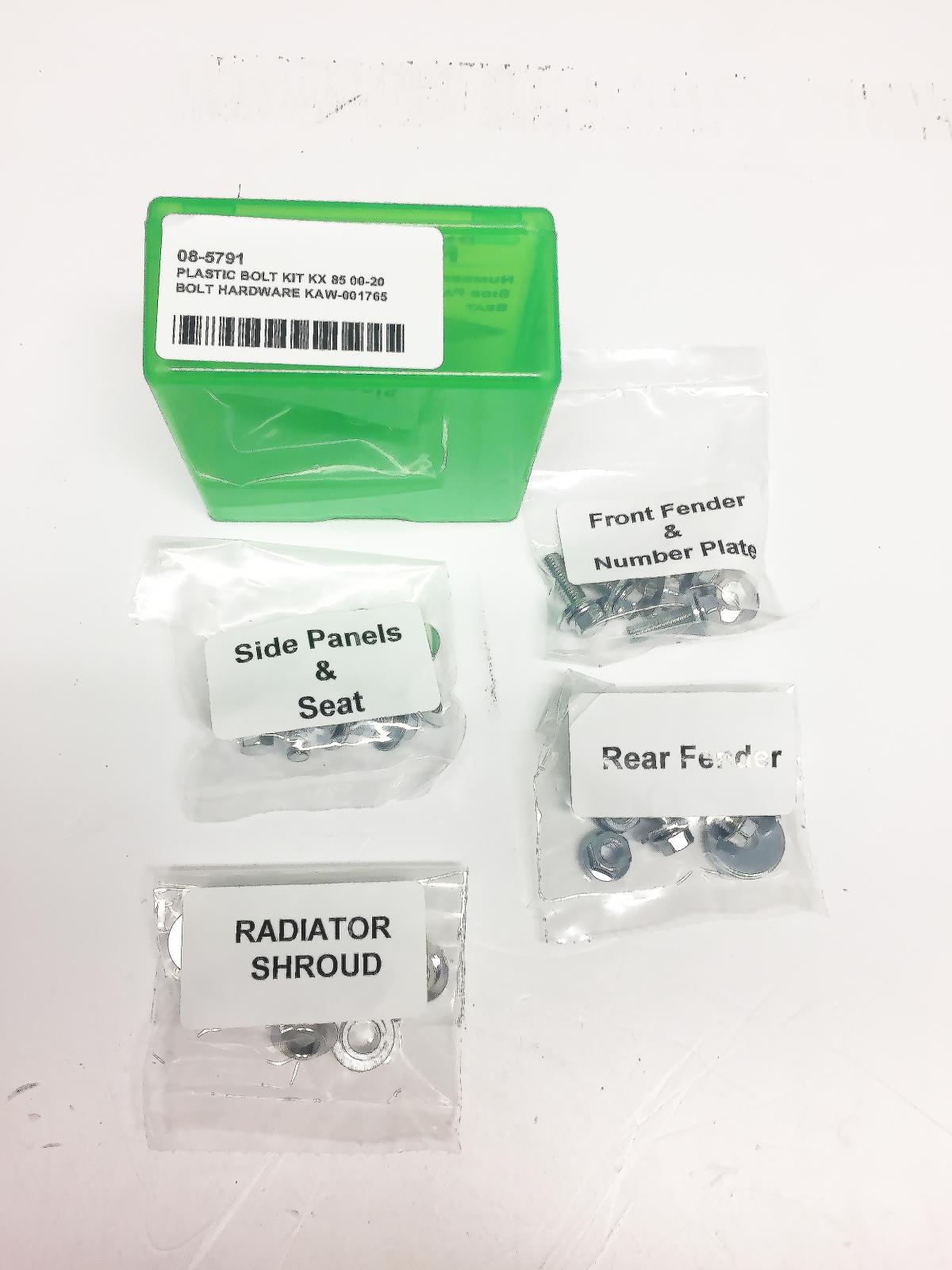 PLASTIC BOLT KIT KX 85 00-20, BOLT HARDWARE KAW-001765, BMKAW001765 thumbnail 2
