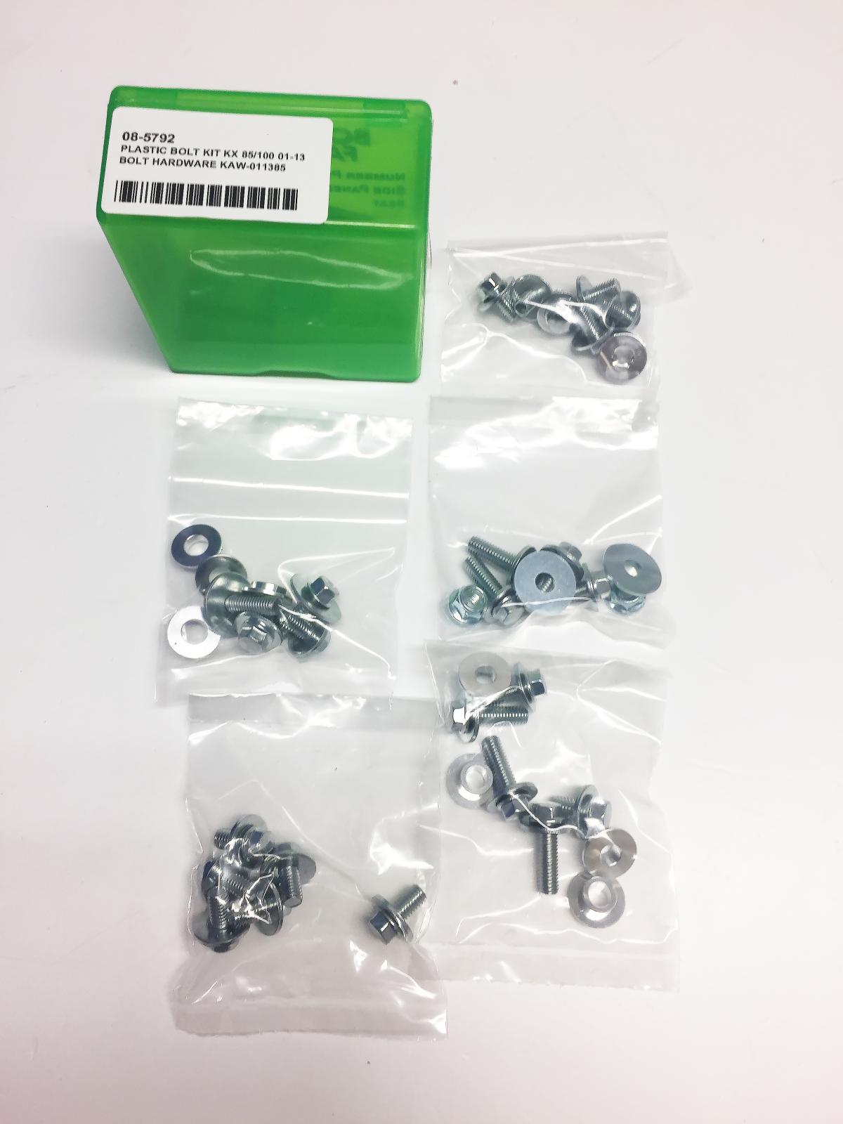PLASTIC BOLT KIT KX 85/100 01-13, BOLT HARDWARE KAW-011385 thumbnail 2