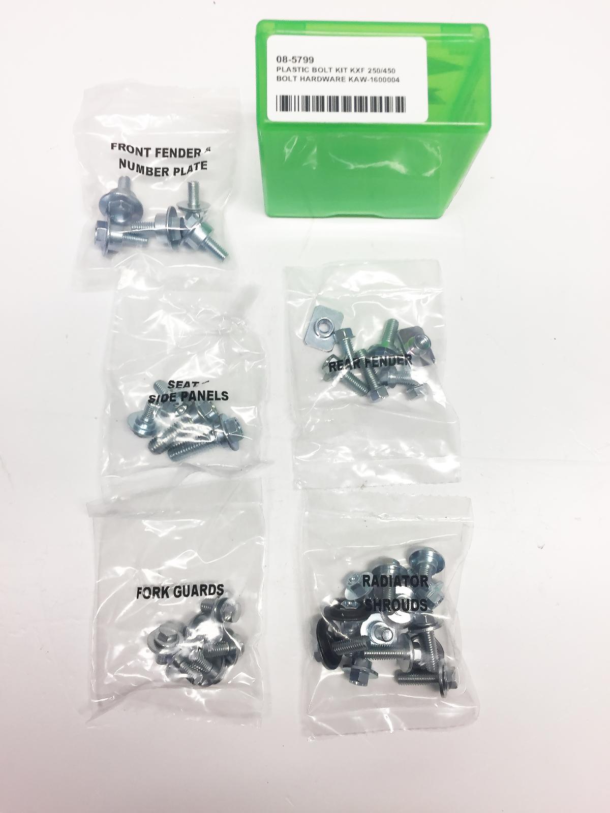 PLASTIC BOLT KIT KXF 250/450, BOLT HARDWARE KAW-1600004, BM1600004 thumbnail 2