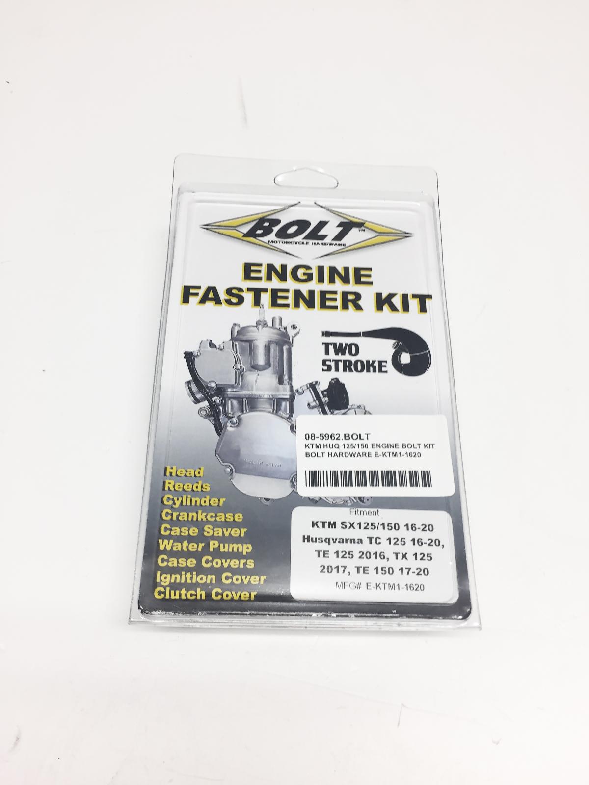 KTM HUQ 125/150 ENGINE BOLT KIT, BOLT HARDWARE E-KTM1-1620
