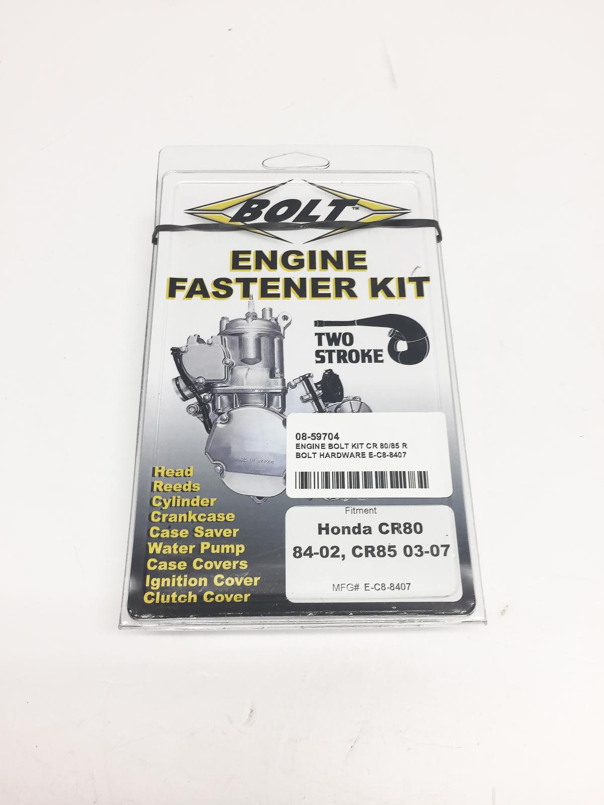 ENGINE BOLT KIT CR 80/85 R, BOLT HARDWARE E-C8-8407 image 1