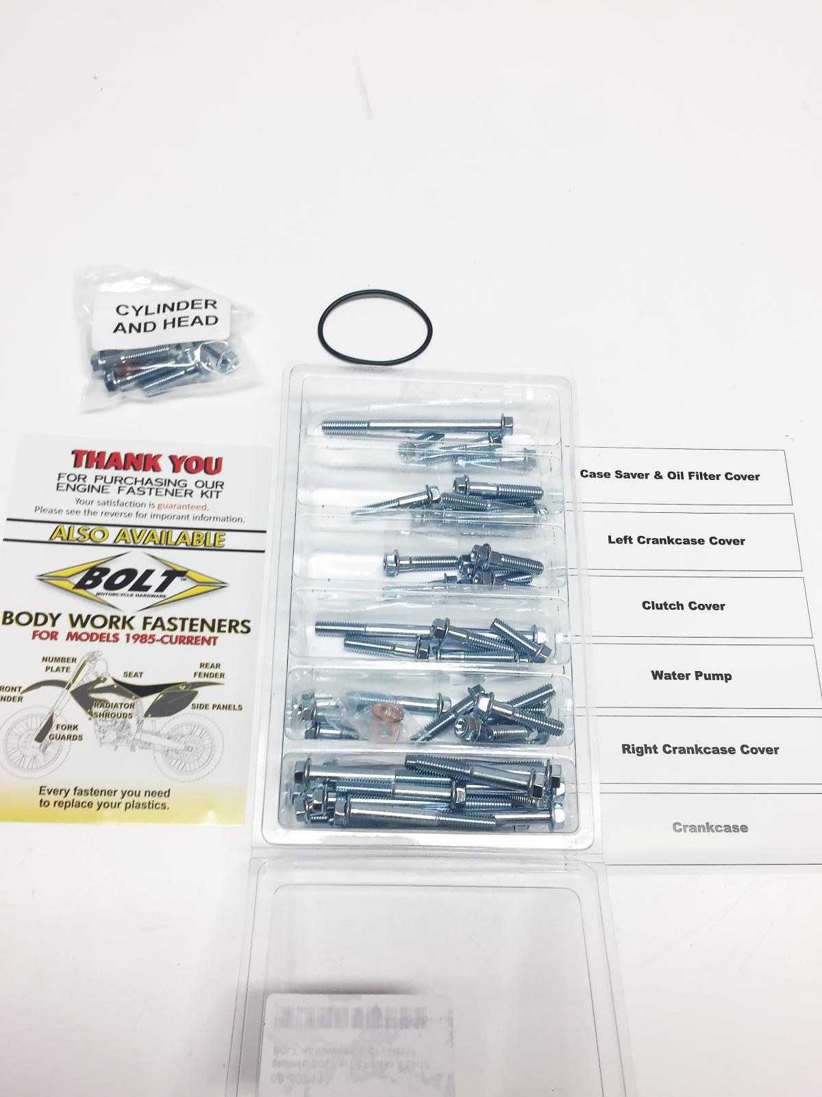 ENGINE BOLT KIT CRF 450 X 05-17, BOLT HARDWARE E-CFX4-0517 thumbnail 2