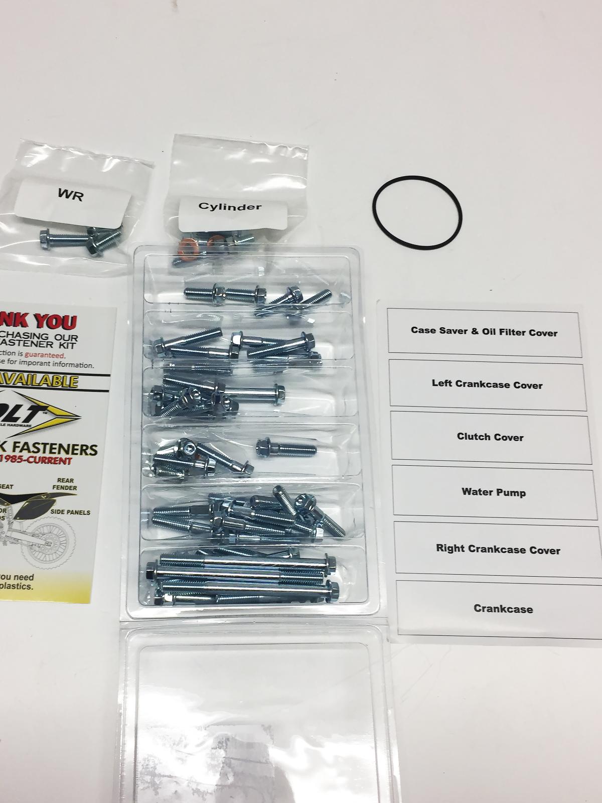 ENGINE BOLT KIT YZ/WR 250 F, BOLT HARDWARE E-YF2-1418 thumbnail 2