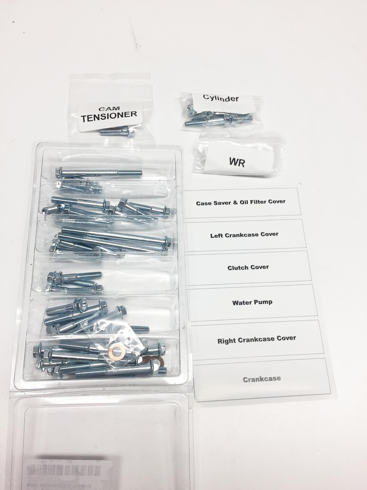 ENGINE BOLT KIT YZ/WR 450 F, BOLT HARDWARE E-YF4-0609 thumbnail 2