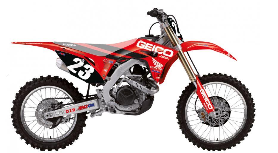 CRF250R/450R HONDA GEICO TEAM, BLACKBIRD 2146R19 thumbnail 2