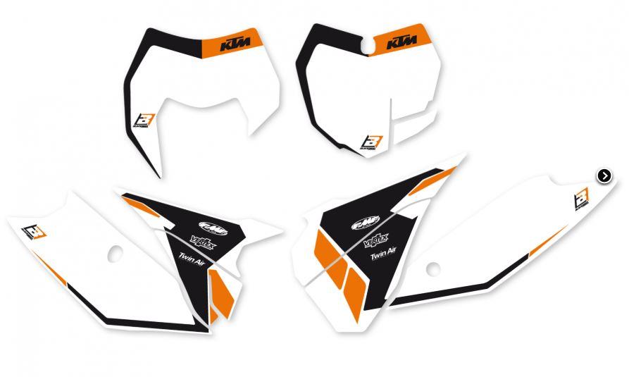 13-15 KTM SX-SXF MX BACKGROUNDS, BLACKBIRD 6507N image 1