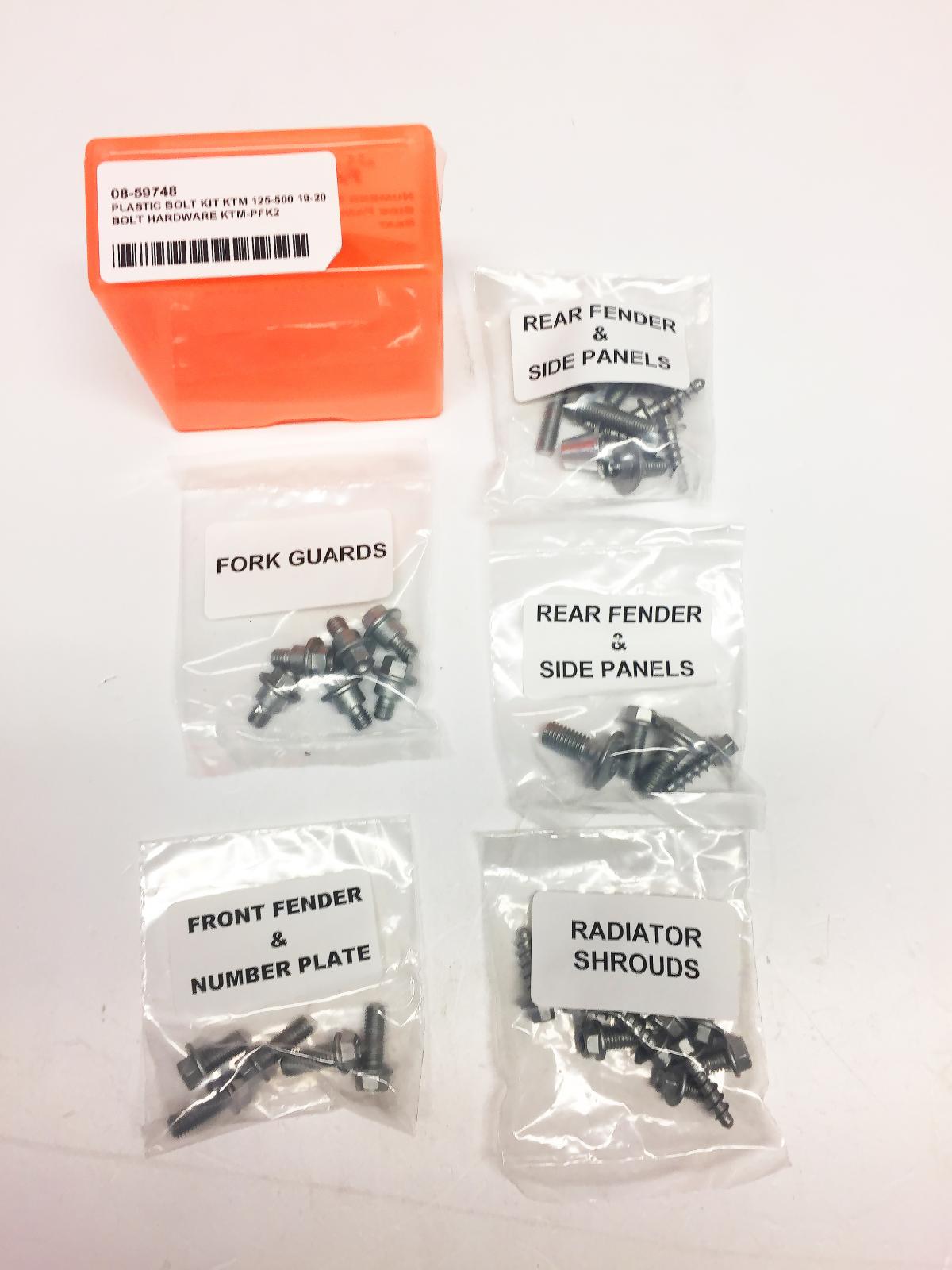 PLASTIC BOLT KIT KTM 125-500 19-20, BOLT HARDWARE KTM-PFK2 thumbnail 2