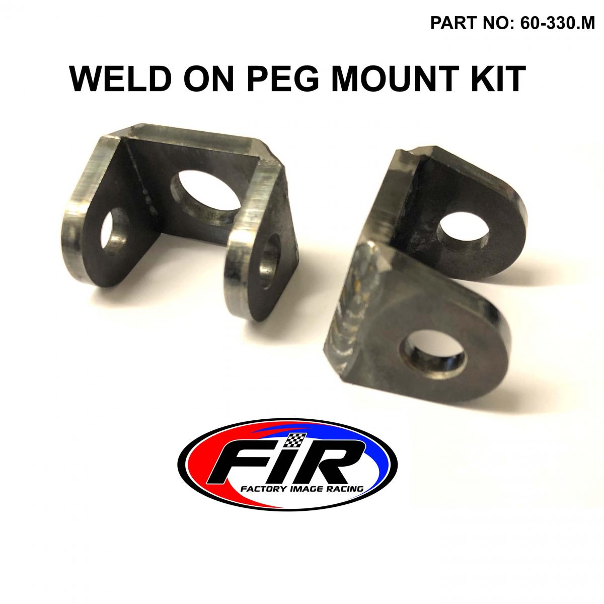 WELD ON PEG MOUNT KIT, KTM 09>19, SUIT KTM PEG FROM 2009>2019 thumbnail 2