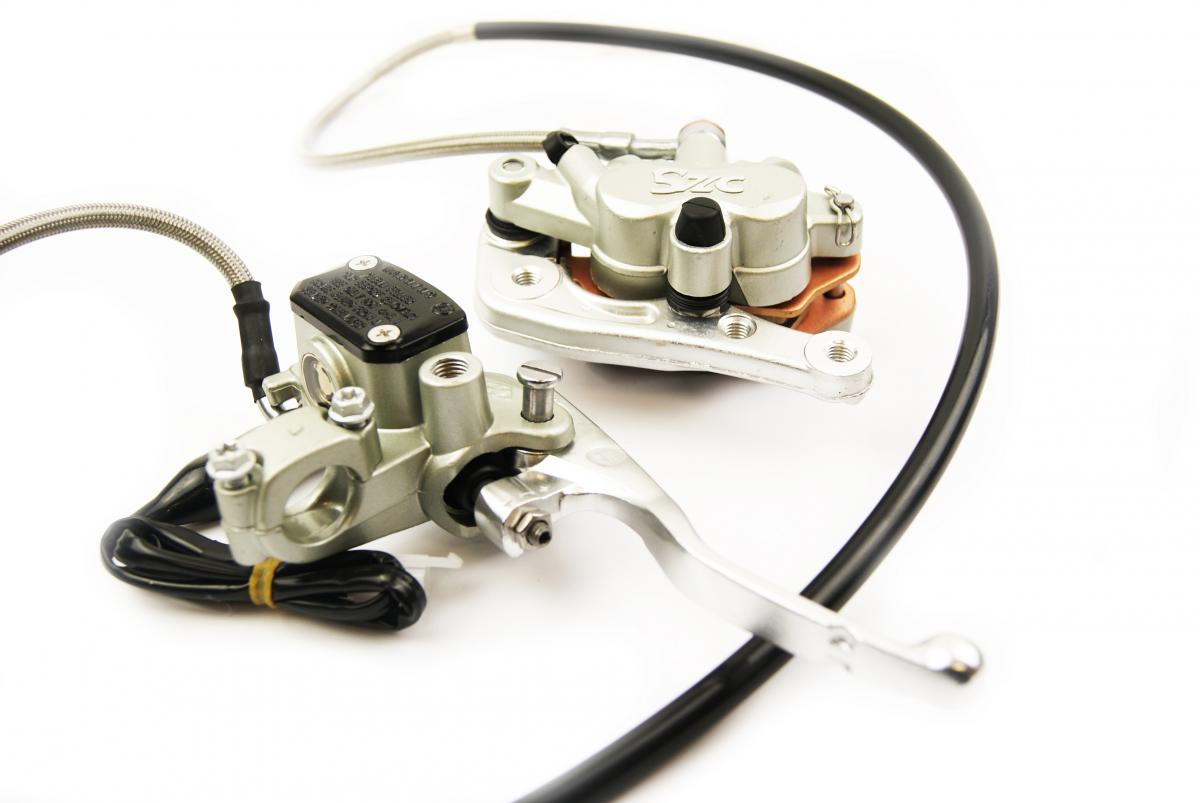 KTM COMPLETE FRONT BRAKE ASSEMLY, CALIPER, BRAKE HOSE, MASTER CYLINDER, 7701301500101 77713001144 image 1