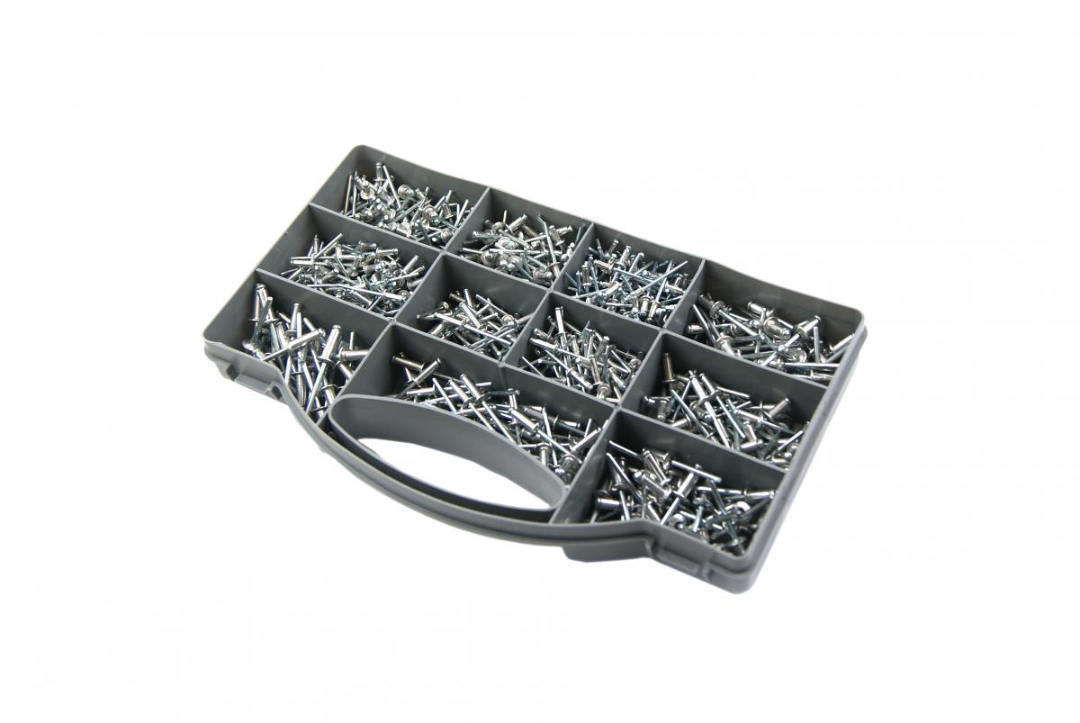 BOX MIXED POP RIVETS, 650PCS image 1