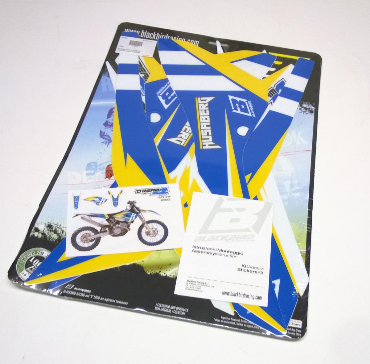 13-14 HUSABERG DREAM 4 GRAPHIC, BLACKBIRD DECAL KIT 2704N thumbnail 3
