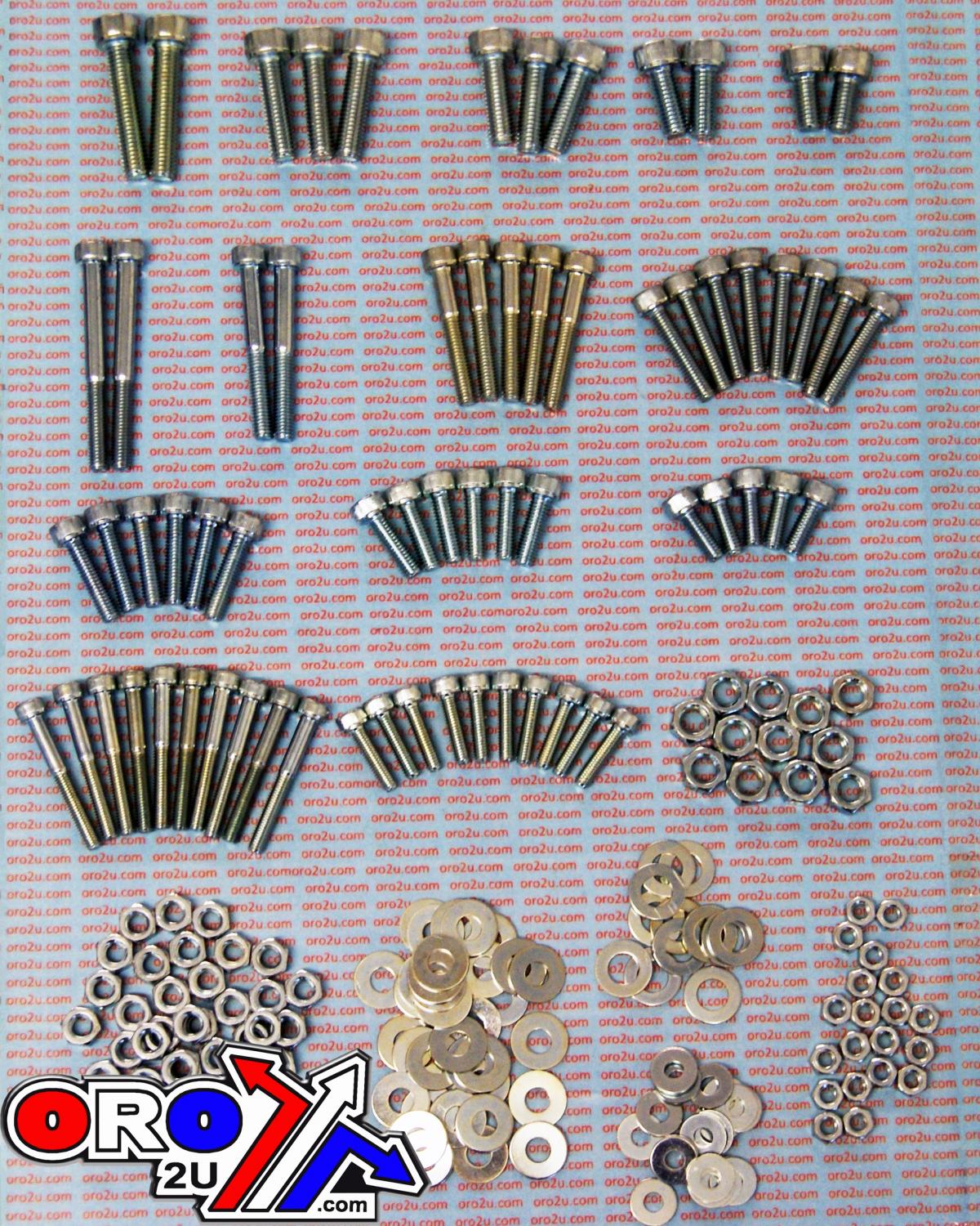 ALLEN BOLT NUT & WASHER 200 PIECE METRIC ASSORTMENT KIT BZP M5 M6 image 1