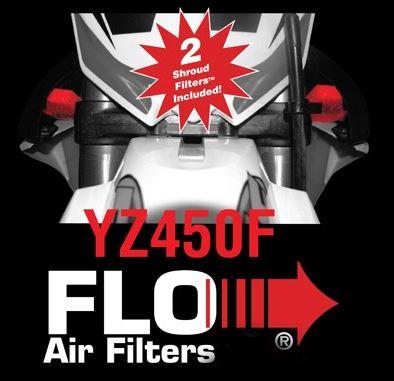AIR FILTER KIT 3PC YZF 250/450, PC RACING PCF11X, SHROUD FILTER, AIR FILTER & 2x INTAKE FILTER thumbnail 2