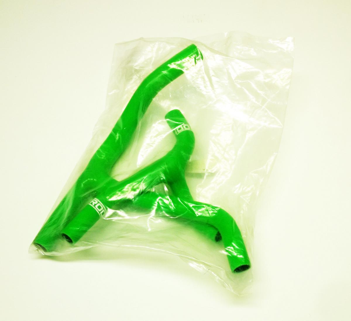 HOSE Y KIT 2pcs KX450F 06-08 GREEN, SILICONE RADIATOR COOLING, IROD Y PIECE KIT thumbnail 2